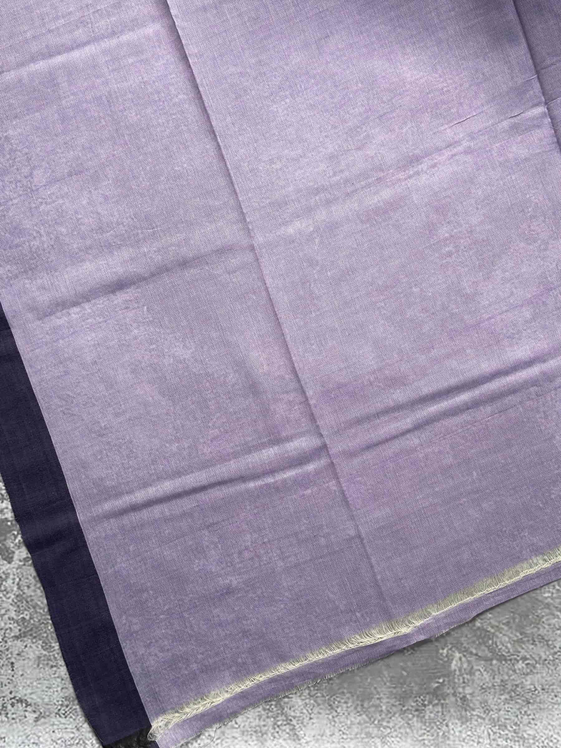 Handloom Bengal Cotton Jamdani Saree in Lavender