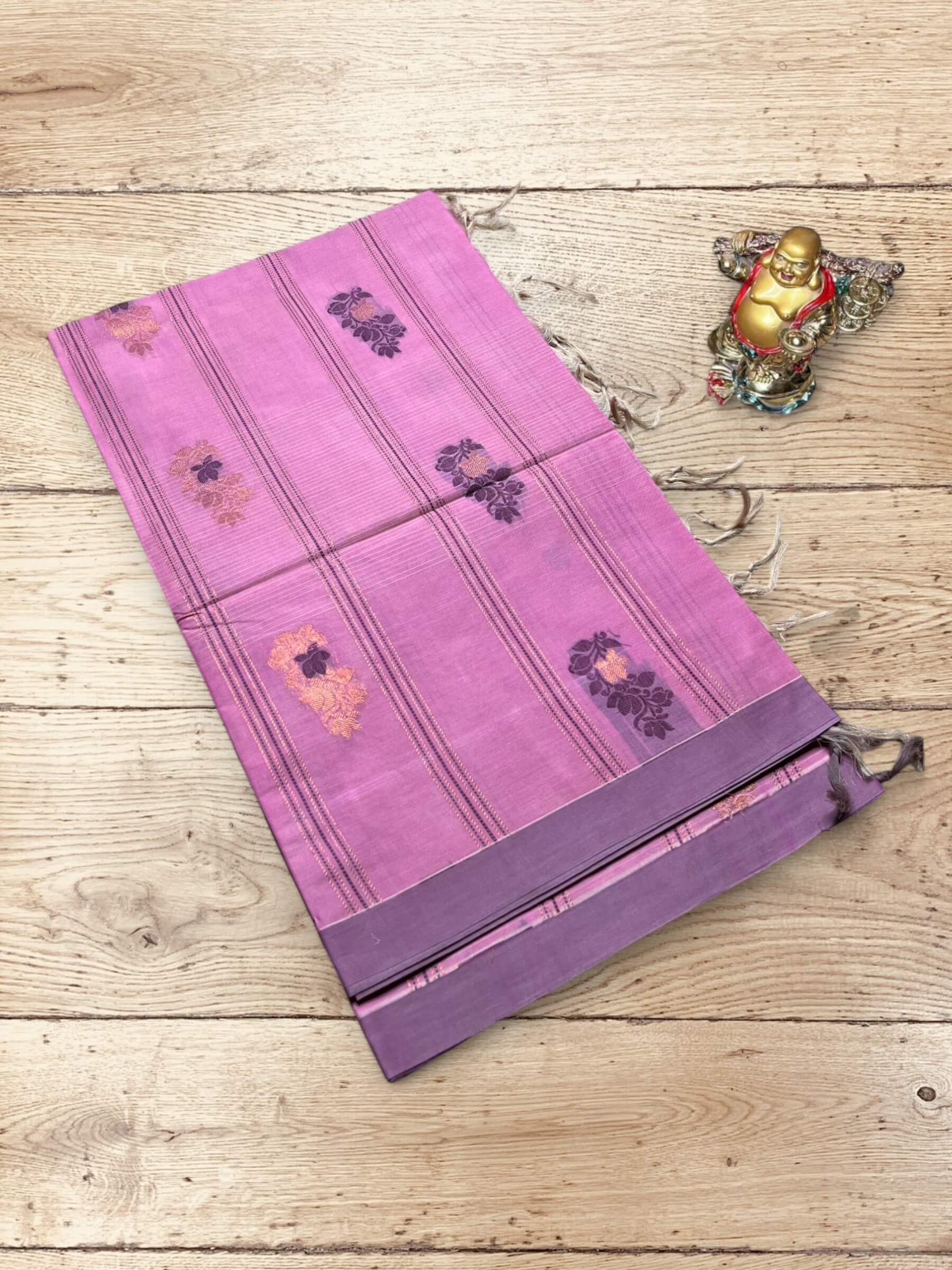 Handloom Negamam Cotton Saree in Pink