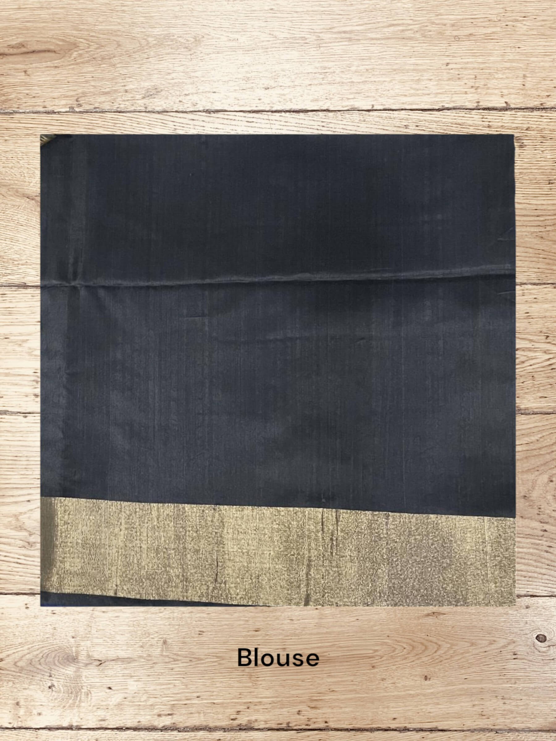 Handloom Pochampally Silk Cotton Saree in Beige & Black