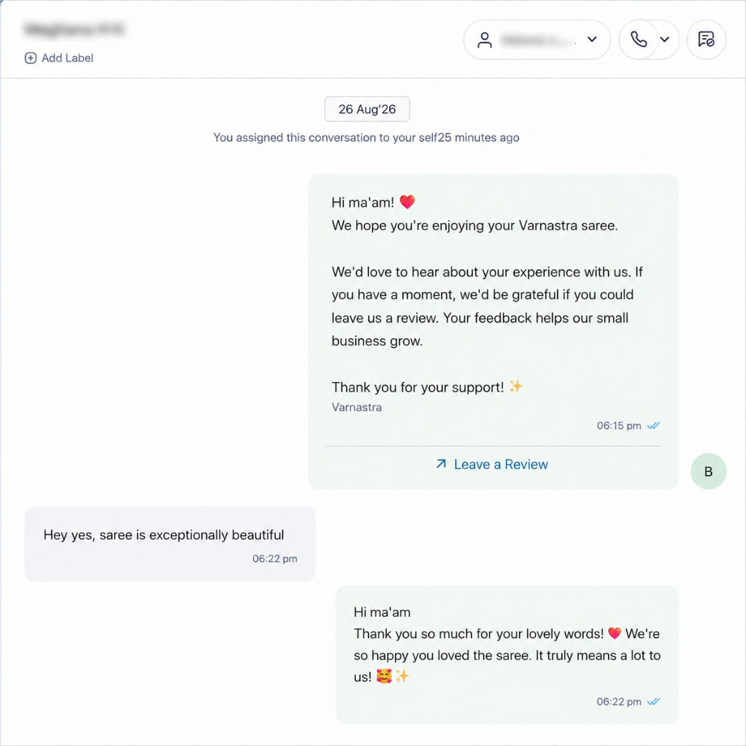 Customer testimonial